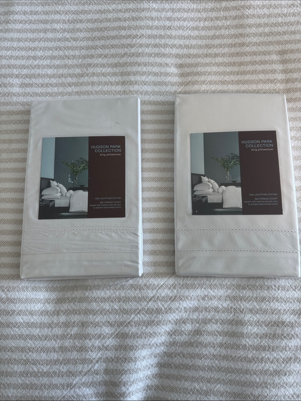 Hudson Park Collection White Pillowcases - Set of 2